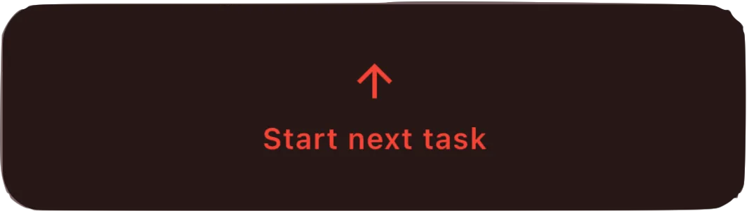 Active focus timer tracking a task on the spiral