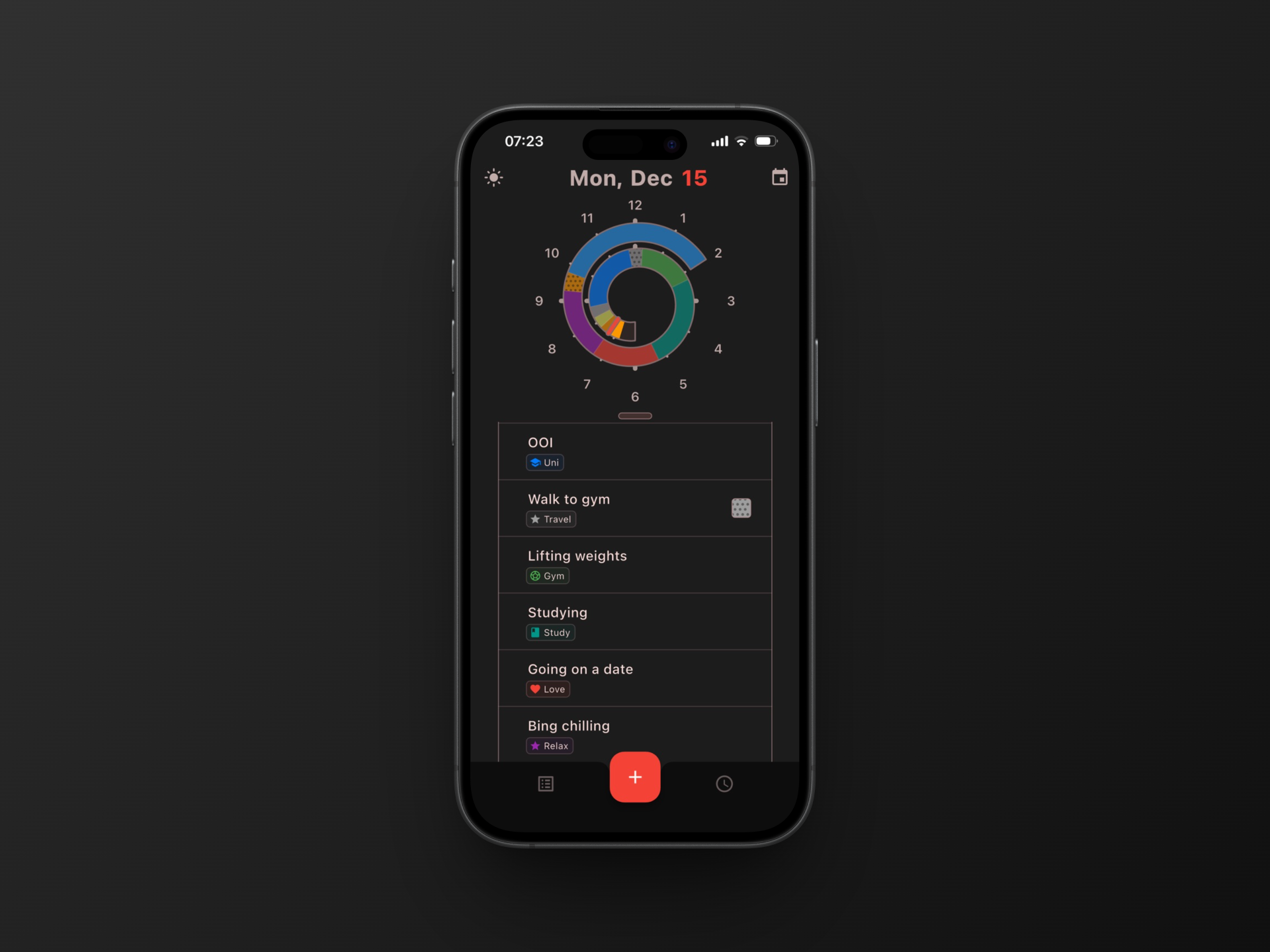 Time Spiral priority queue and spiral view